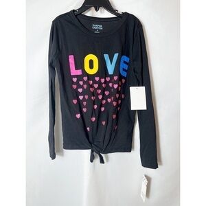 NWT Harper Canyon Black Long Sleeve Love Shirt